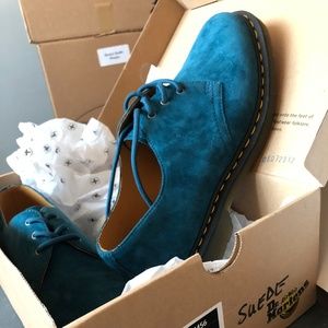 Doc Martins Oxfords 1461 Soft Buck Lake Blue NIB